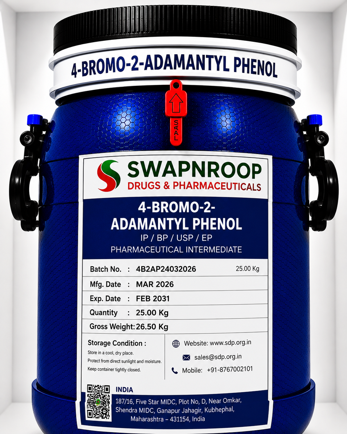 4-Bromo-2-Adamantyl Phenol Manufacturer & Supplier in India | Bulk Exporter