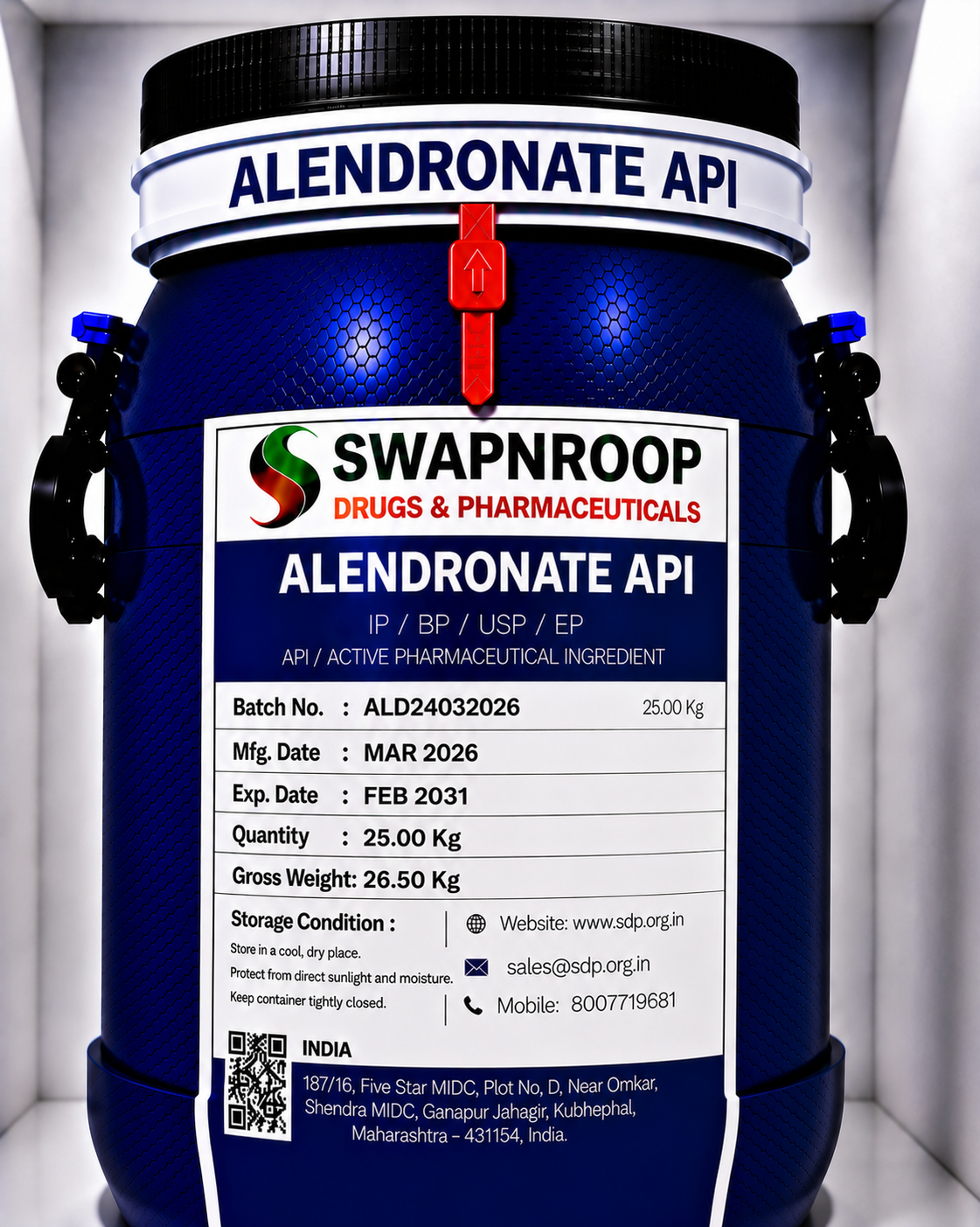 Alendronate API Manufacturer & Supplier in India | Alendronate Sodium API | Intermediates.ai