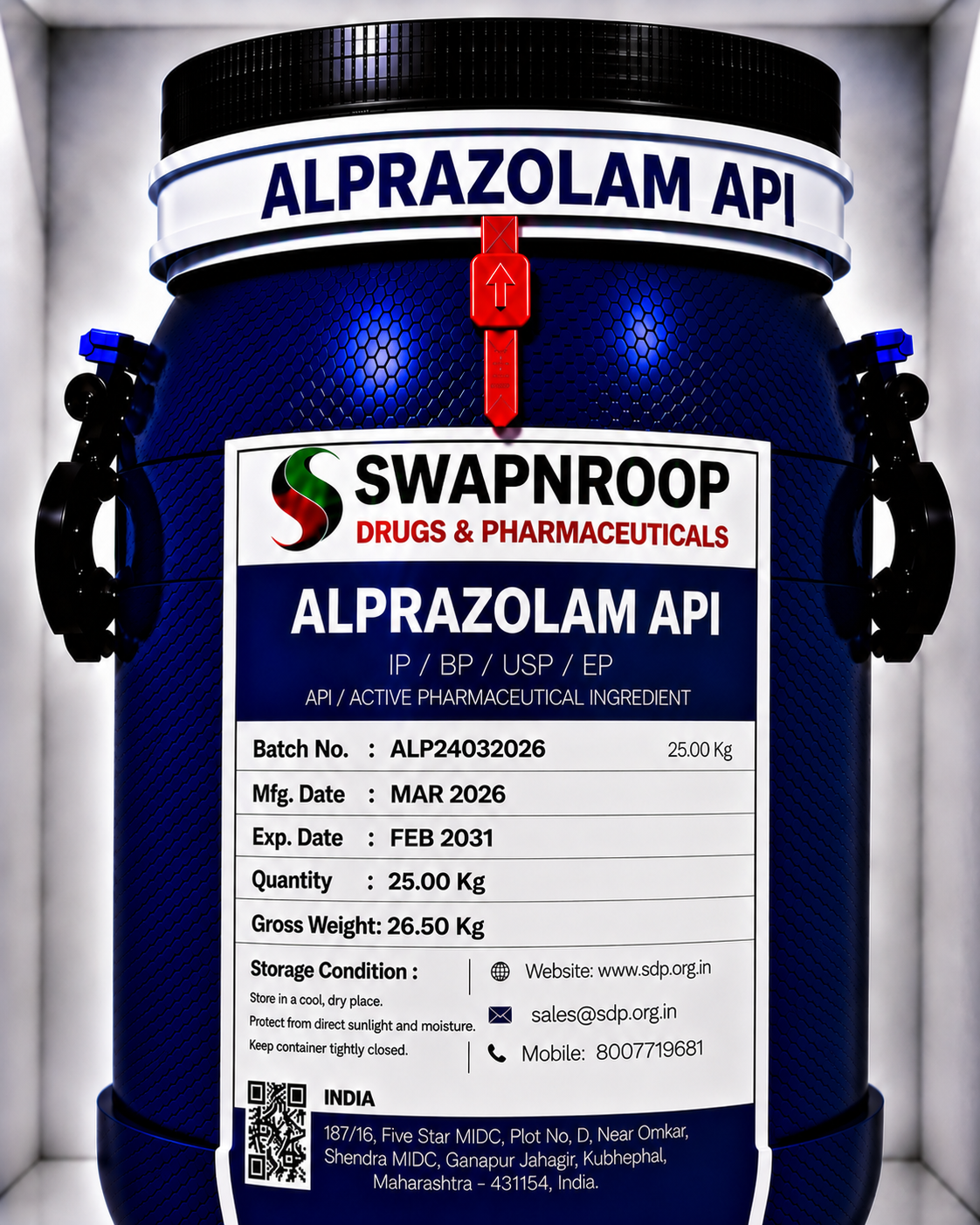 Alprazolam API Manufacturer & Supplier in India | Pharmaceutical Grade Alprazolam API | Intermediates.ai
