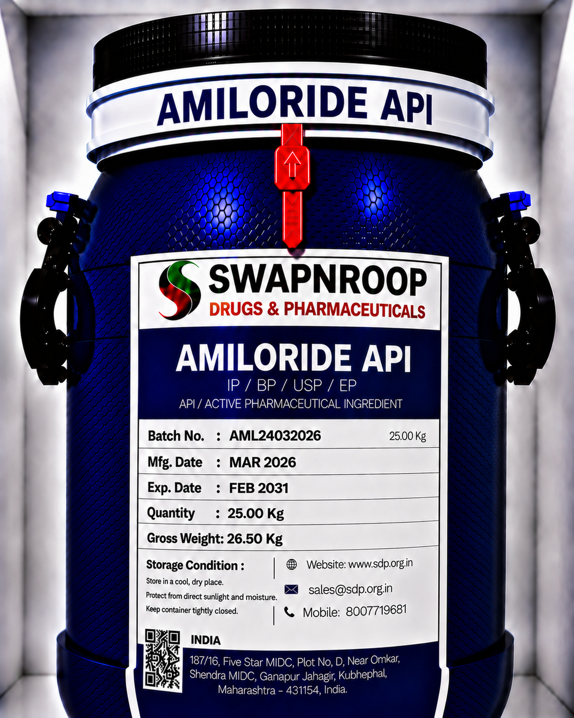 Amiloride API Manufacturer & Supplier in India | Pharmaceutical Grade Amiloride API | Intermediates.ai