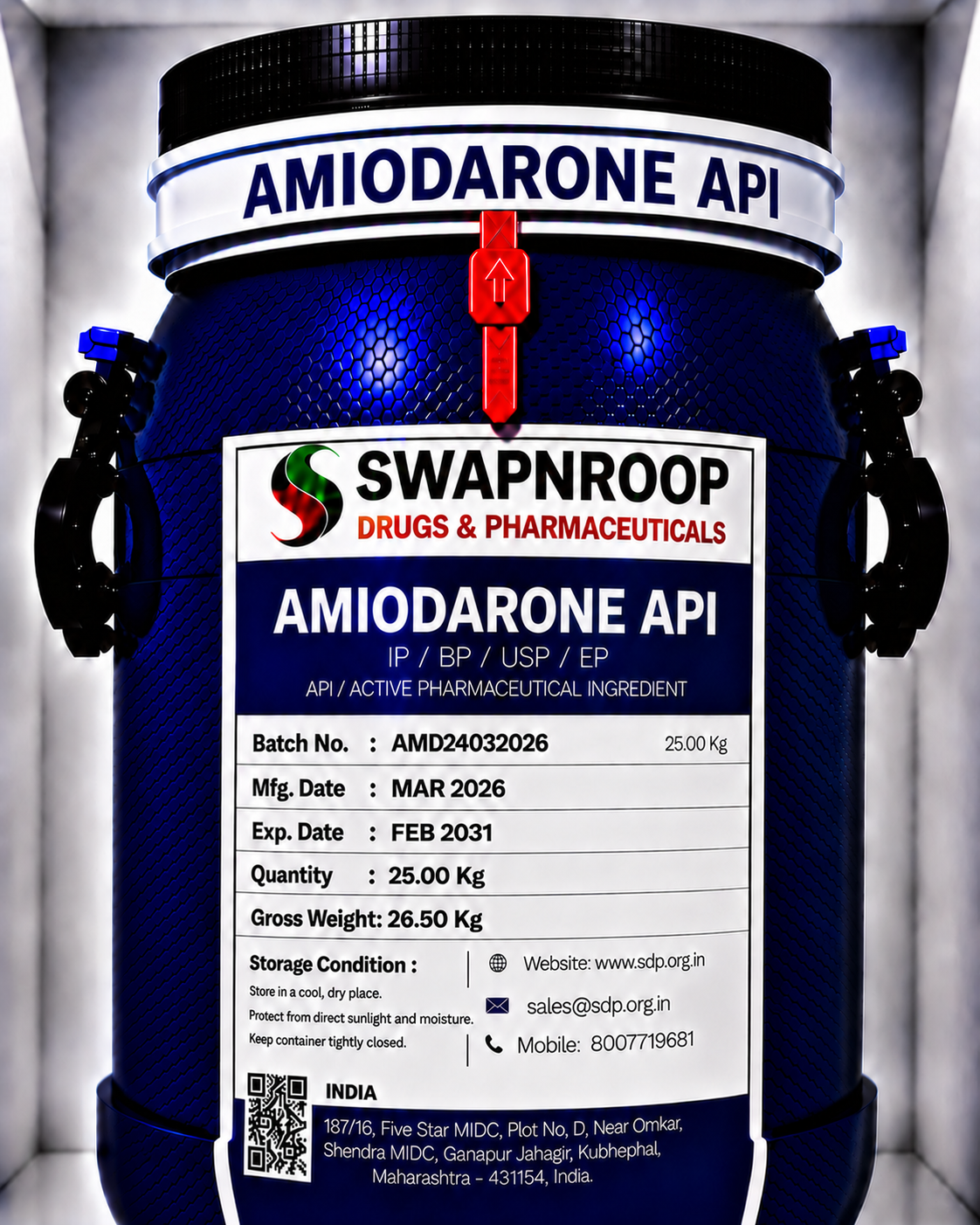 Amiodarone API Manufacturer & Supplier in India | Pharmaceutical Grade Amiodarone API | Intermediates.ai