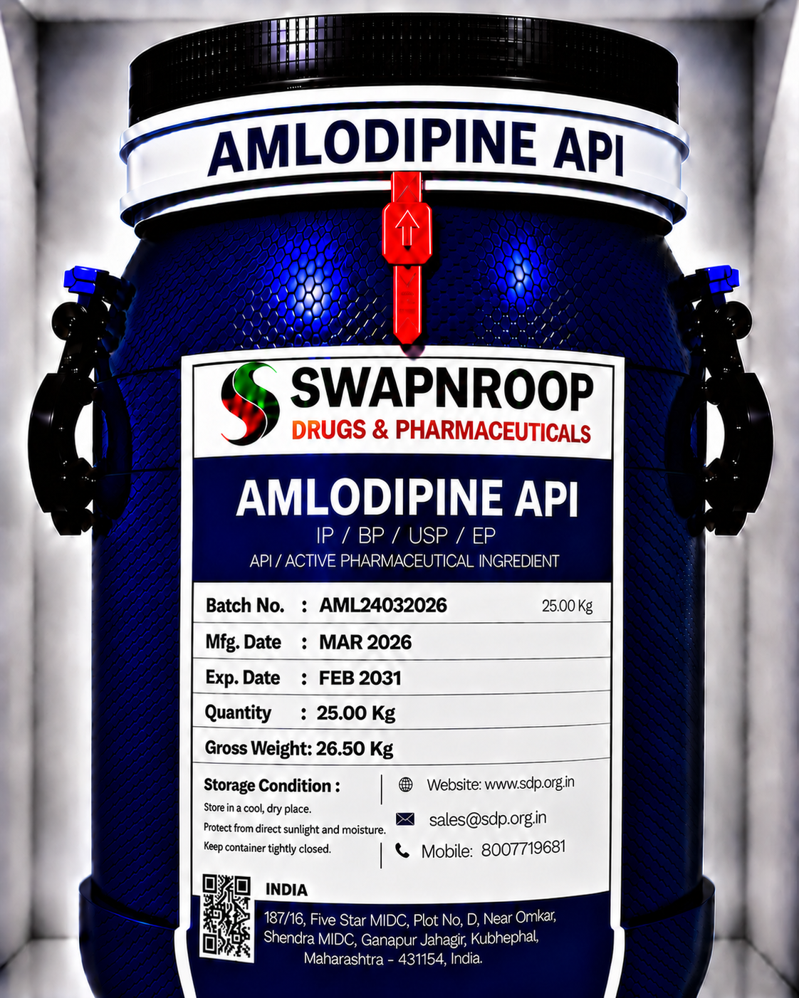 Amlodipine API Manufacturer & Supplier in India | Pharmaceutical Grade Amlodipine API | Intermediates.ai