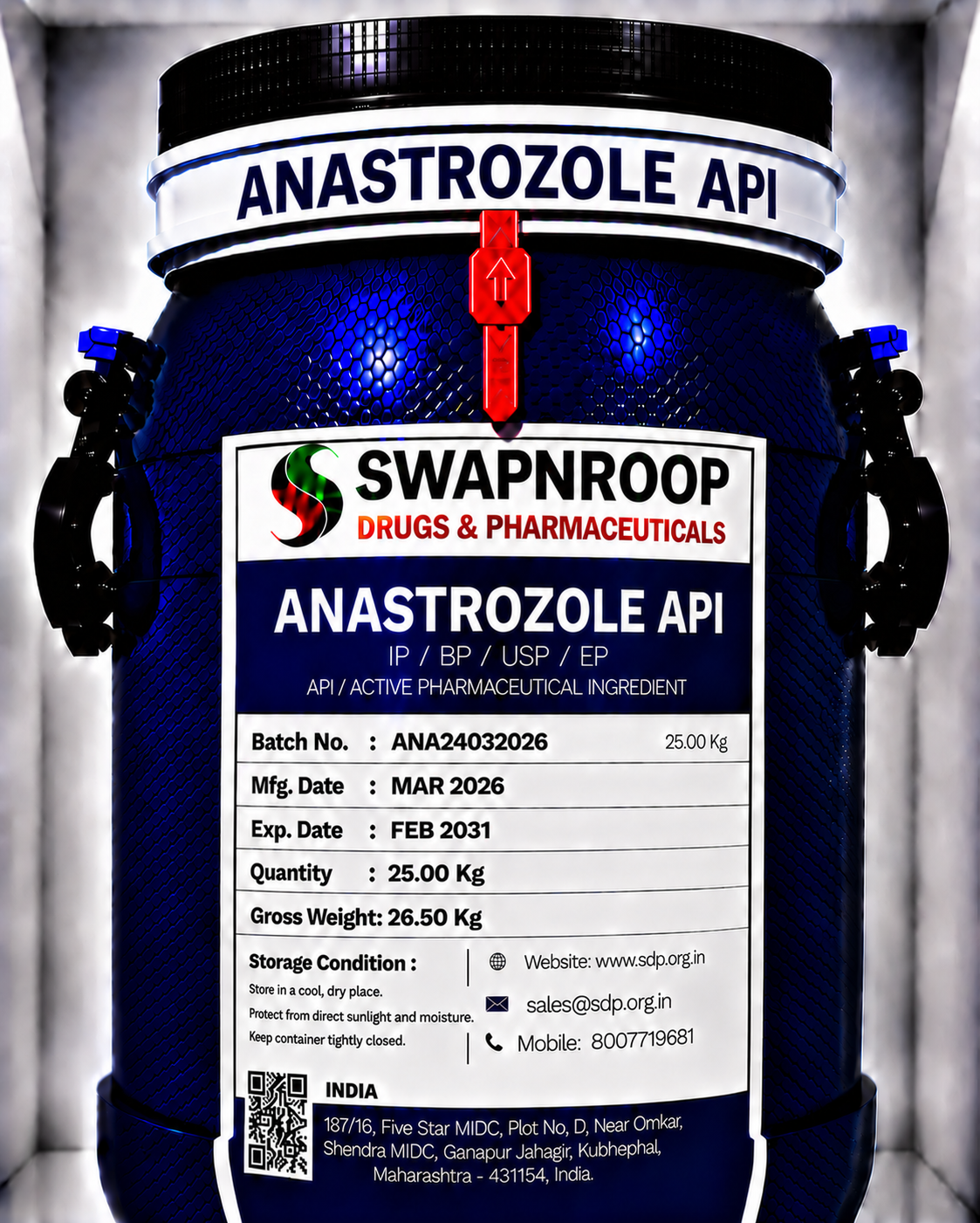 Anastrozole API Manufacturer & Supplier in India | Pharmaceutical Grade Anastrozole API | Intermediates.ai